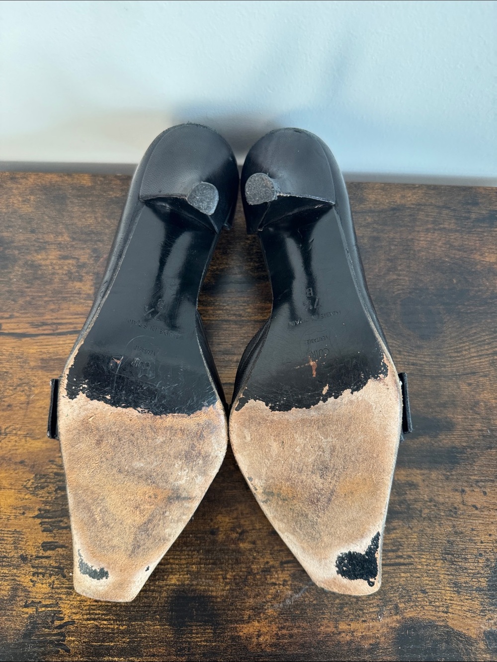 Charles David Black Square/Pointed Buckle Pumps - Picture 7 of 12